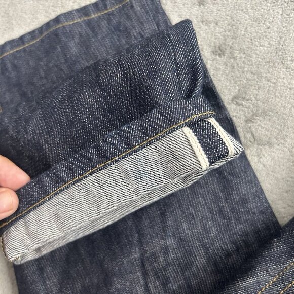 Taylor Stitch Jeans Mens 24x22” Democratic Selvedge Red Line Dark Wash Denim - Picture 3 of 16